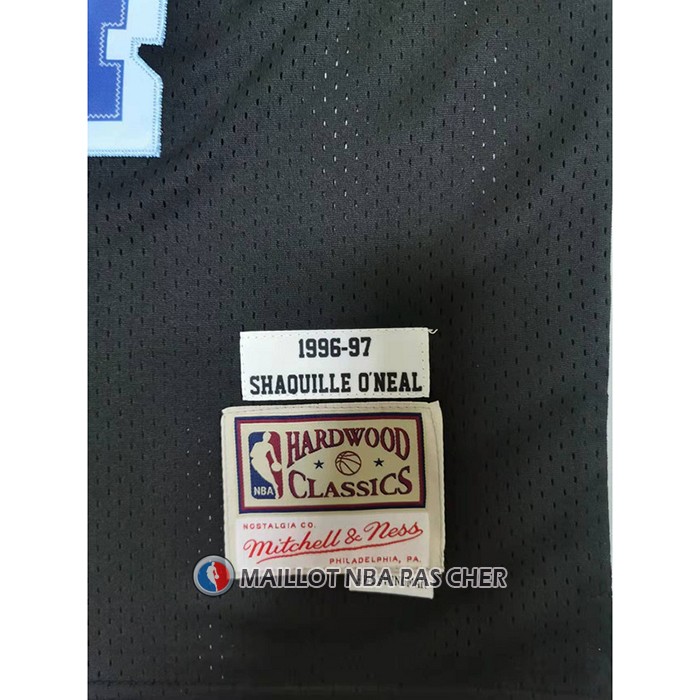 Maillot Los Angeles Lakers Shaquille O'neal NO 34 Mitchell & Ness 1996-97 Bleu Noir
